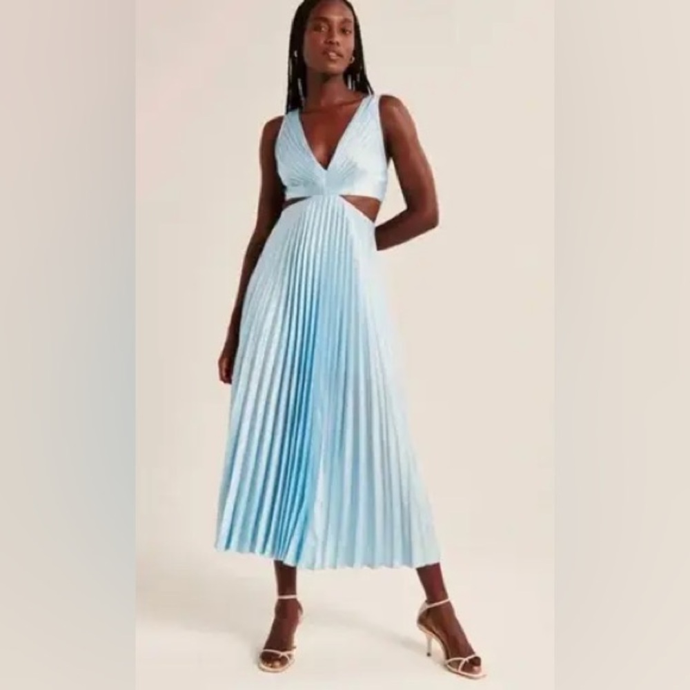 NWOT Abercrombie Giselle Pleated Cutout Maxi